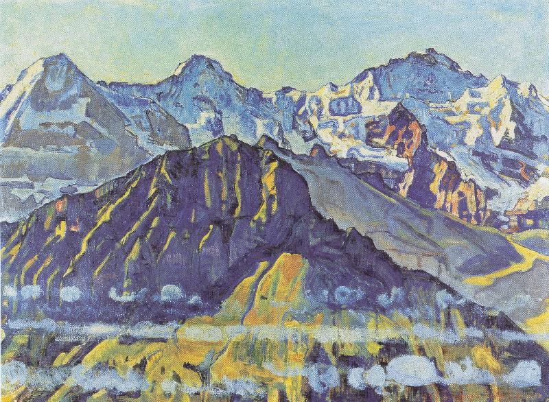 Ferdinand Hodler Eiger Monch und Jungfrau in der Morgensonne